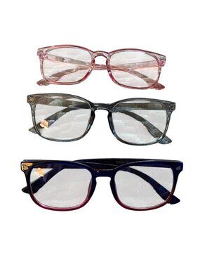 Ultraviolet/Blue Lense Computer Classes Bundle of 3 Tech Preppy Academia
